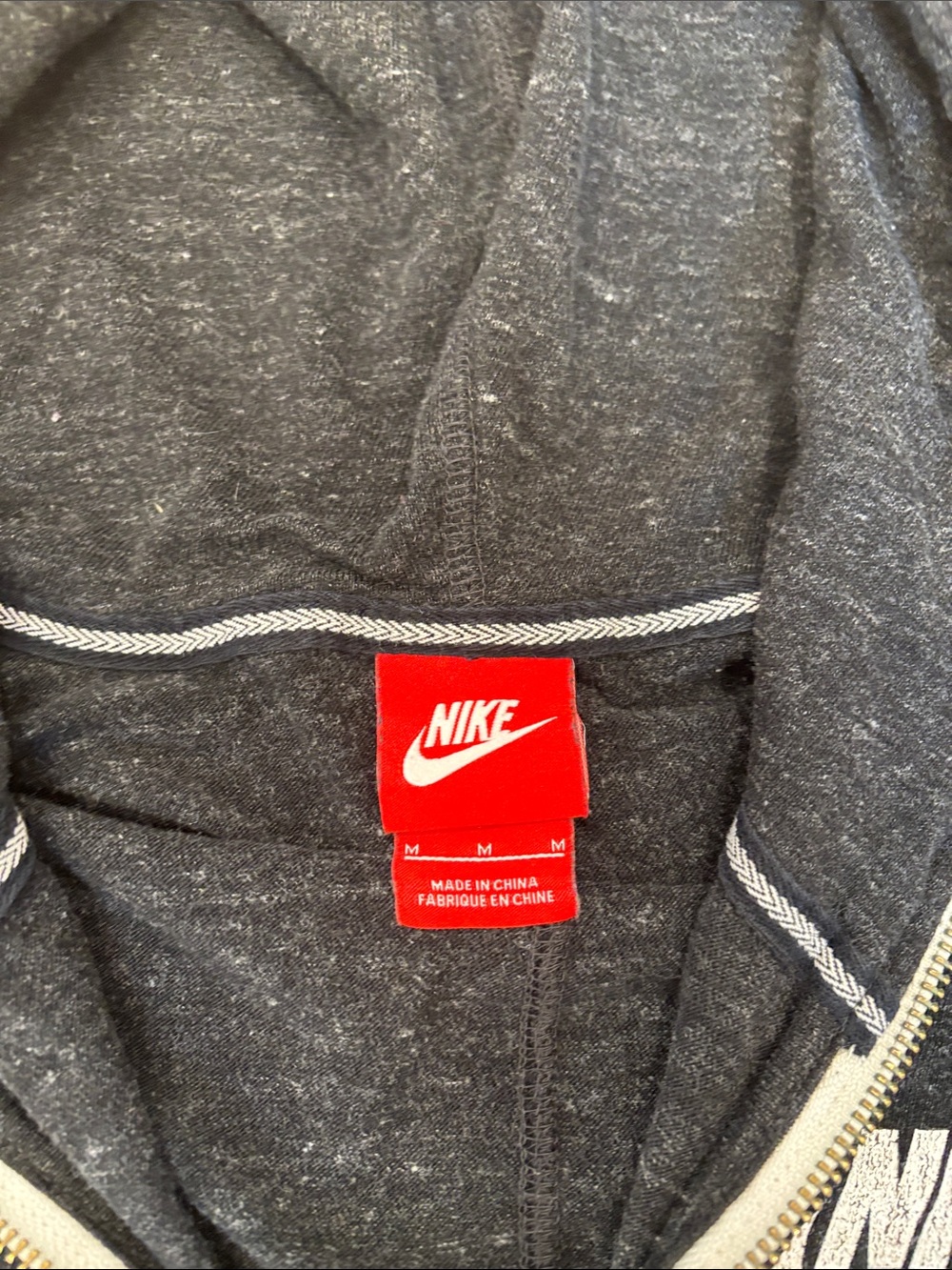 Nike Dark Gray/Faded Black Full-Zip Hoodie Jacket - Picture 3 of 9